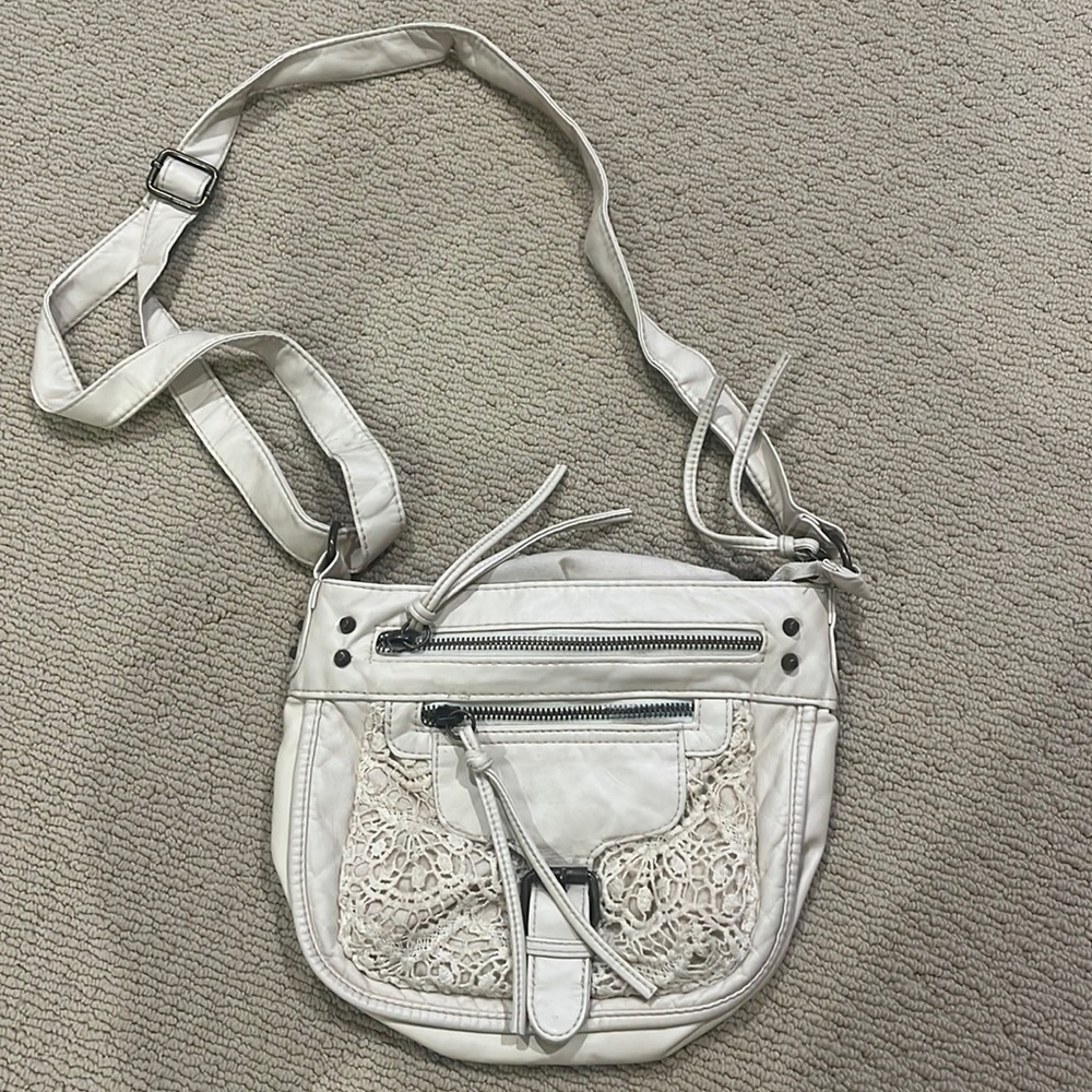 vintage cream purse